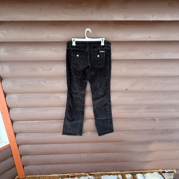 VTG Polo Jeans Co Ralph Lauren Black Corduroy Pants Size 8x32 Bootcut Y2K - Picture 4 of 6